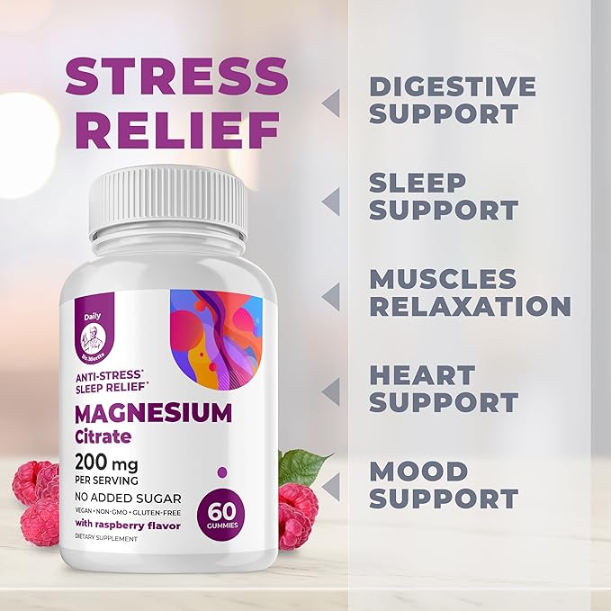 Kids Magnesium 120 count and Magnesium 60 count Gummies Sugar-Free - Calm Magnesium Gummies Supplement for Children Sugar-Free Magnesium Calm Chews for Kids &amp Adults
