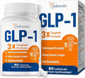 GLP-1 Supplement for Women 3X Targeted Formula Gentle on the Stomach GLP-1 with Akkermansia Probiotic Berberine HCI &amp Chicory Inulin Natural GLP1 for Digestion &amp Gut Health - Vegan 60 Ca