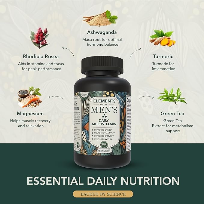 Men &amp Women’s Multivitamin Bundle – Daily Methylated Vitamins with Clean Organic Ingredients – Energy Vitality &amp Immune Support – 120 &amp 30 Capsules – Natural Wellness for Adults