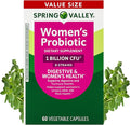 Spring Valley Probiotics for Women 60 Capsules Dietary Supplement Vegetarian Capsules for Digestive Health Cranberry 60 Count Value Size