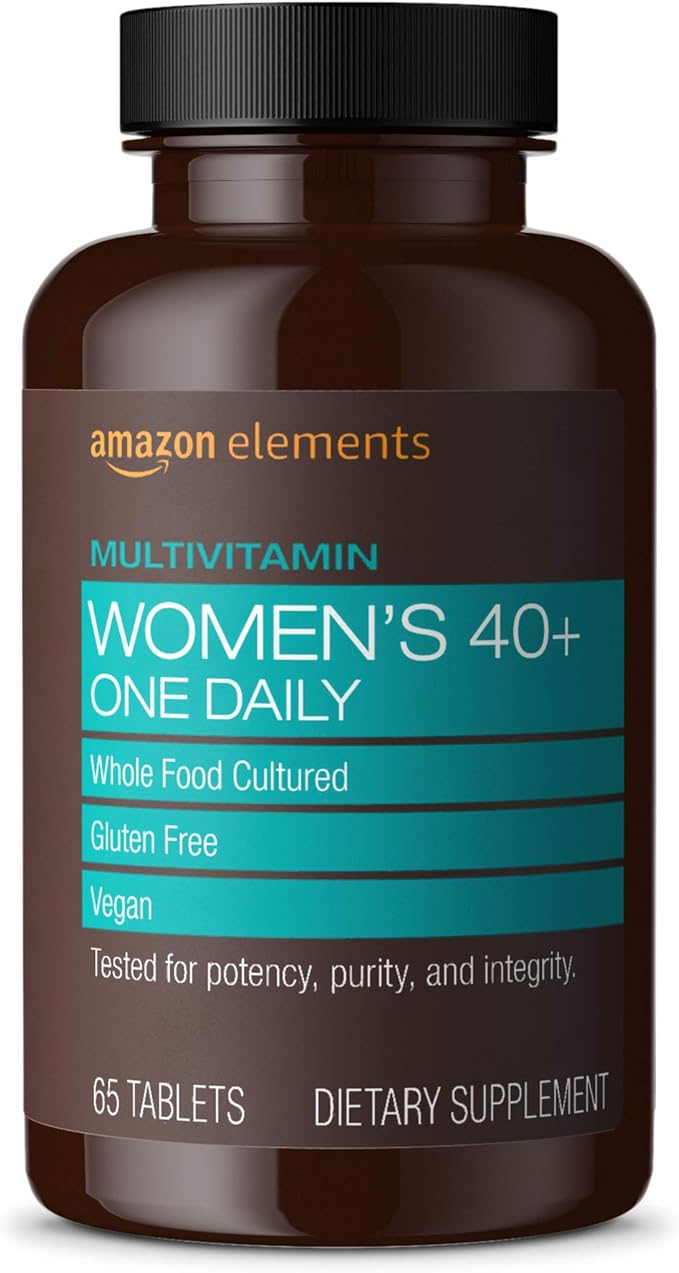 Amazon Elements Women's 40+ One Daily Multivitamin and Men's One Daily Multivitamin (65 Tablets)