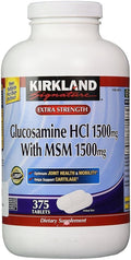 Kirkland Signature Glucosamine with MSM 375 Tablets