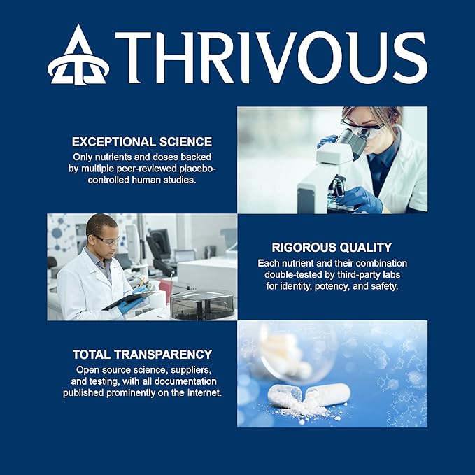 Thrivous Tenacity Arthroprotector – Joint &amp Bone Support Supplement with ApresFlex® Boswellia Same Turmeric Vitamin D3 &amp K2 – 60 Vegan Capsules