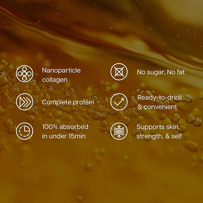 ProT Gold Liquid Collagen Protein Shot 17g Clear Protein Nano-Hydrolyzed Grass Fed Collagen 2g Arginine for Wound Support Gluten Free Sugar Free 0g Carbs Non GMO Berry 30 fl oz Bottle