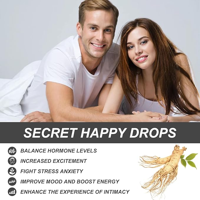 Secret Happy Drops Wellness Supplement for Men and Women Physical and mental pleasure physical comfortMeet your requirements 2 Bottles