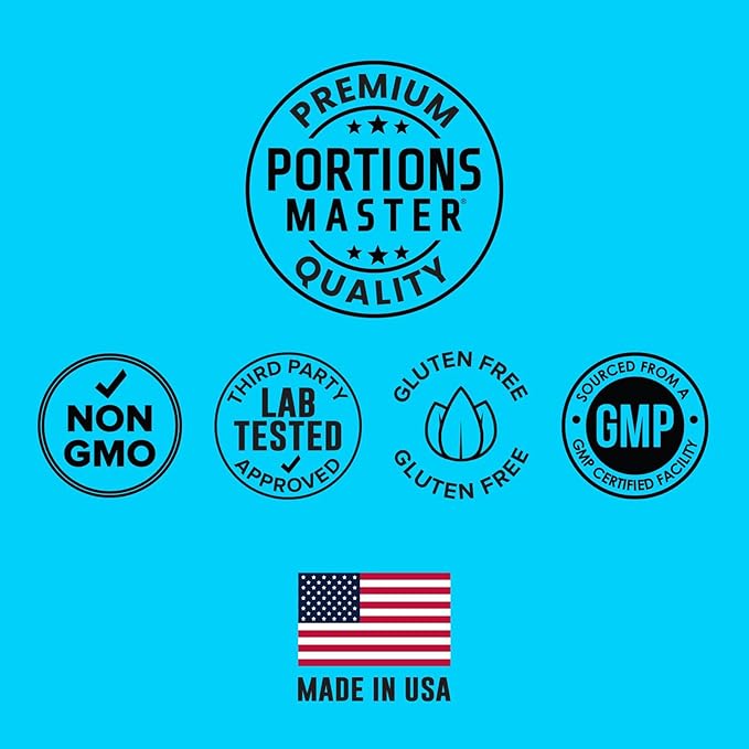 Portions Master Calcium Mineral Bone Support High Absorption Calcium with Vitamin D3 &amp MagnesiumSupports Strong Bones Teeth &amp Joint Health Non-GMO Gluten-Free (120 Vegetarian Capsules)