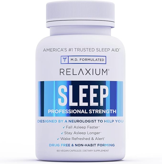 Relaxium Sleep &amp Joint Relief Bundle Melatonin &amp Ashwagandha Sleep Aid + CurcuTame &amp Glucosamine Chondroitin 60 Capsules Each Drug-Free Support for Sleep &amp Joint Health