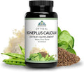 Optimal Health Systems BonePlus Calcium | Highly Absorbable Chelated Calcium + Ipriflavone Probiotics Plant Enzymes | Bone Strength Supplement | 90 Capsules