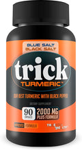 Turmeric Trick Blue Salt for Men Black Salt Trick - Our Best Turmeric for Men - High Absorption with Black Pepper - Ginger Curcumin Ginseng Mens Supplement