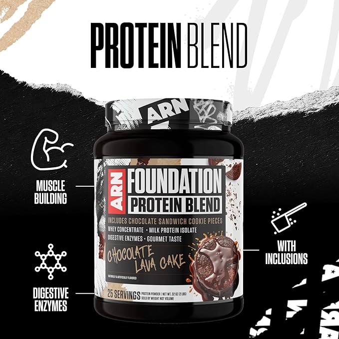 Arms Race Nutrition | ARN | Foundation Protein Blend (2 Pounds Vanilla Waffle Cone)