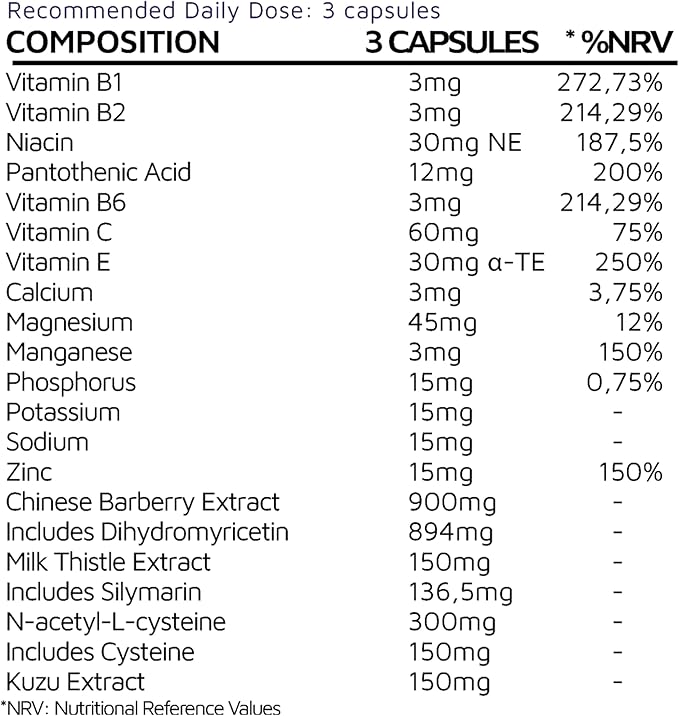 Rescue® – Milk Thistle Supplement for Liver Support – 72 Vegan Capsules DHM Supplements Liver Support Supplement with L-Cystine B Complex Minerals – Ideal for Afterparty Social Events
