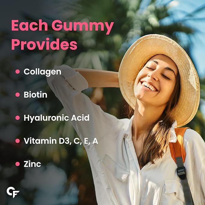Carbamide Forte Collagen &amp Biotin Nutraceutical Gummies - Mixed Fruit Flavour