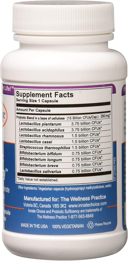 Innate Choice Probiotic Sufficiency  60 vegetarian capsules