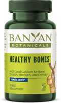 Banyan Botanicals Organic Healthy Bones – Ethical Coral Calcium &amp Bone Density Supplement – with Ashwagandha &amp Arjuna for Skeletal Strength &amp Joint Support – 90 Tablets – Non-GMO