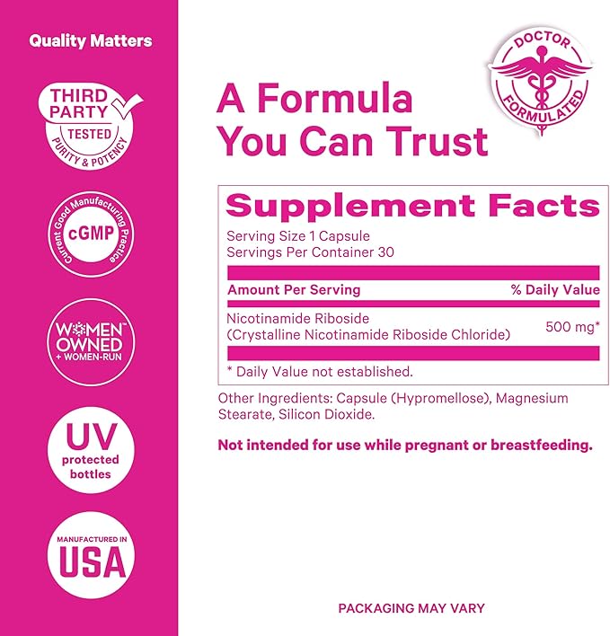 Pink Stork Mood + Women's Wellness Bundle - Magnesium Glycinate + NAD+ Natural Calm Sleep Cell Regeneration Skin Health Energy Cognitive Wellness