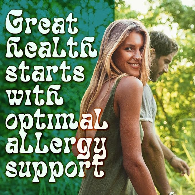 LUV Everyday Allergeze™- Supports Allergy Wellness &amp Sinus Health Featuring Quercetin and Stinging Nettle with Bromelain Crafted for Seasonal Well-Being cGMP Certified Made in USA Vegan - 90 Tab