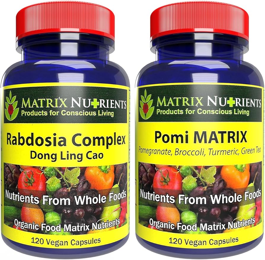 RABDOSIA Complex &amp POMI Matrix Bundle - Organic Whole-Food Prostate &amp Hormone Support - Promotes Healthy PSA &amp Urinary Function (120ct | 120ct)