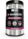 PURE ORIGINAL INGREDIENTS D-Mannose (730 Capsules) No Magnesium Or Rice Fillers Always Pure Lab Verified