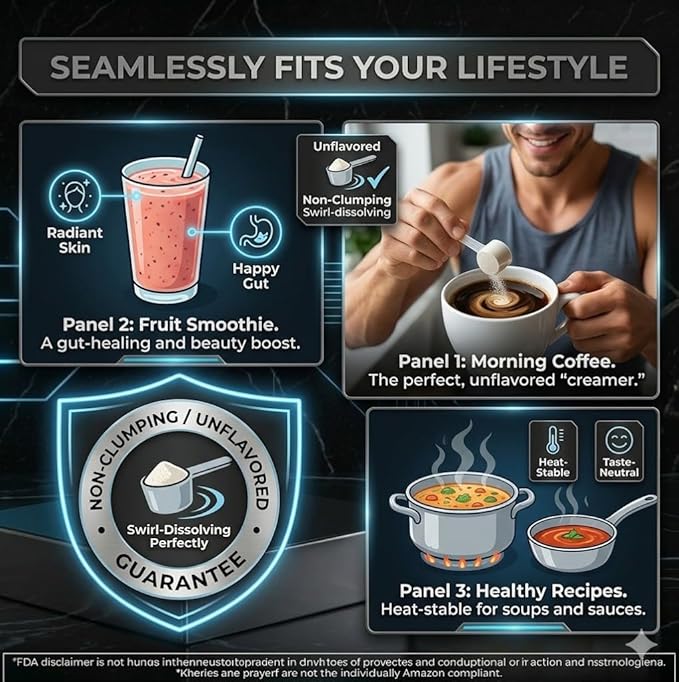 Driven Nutrition Collagen Peptides Powder Hydrolyzed Type I &amp III Grass-Fed Pasture-Raised Bovine Unflavored 510g (30 Servings) Hair Skin Nails Joint &amp Recovery Support for Women &amp Me