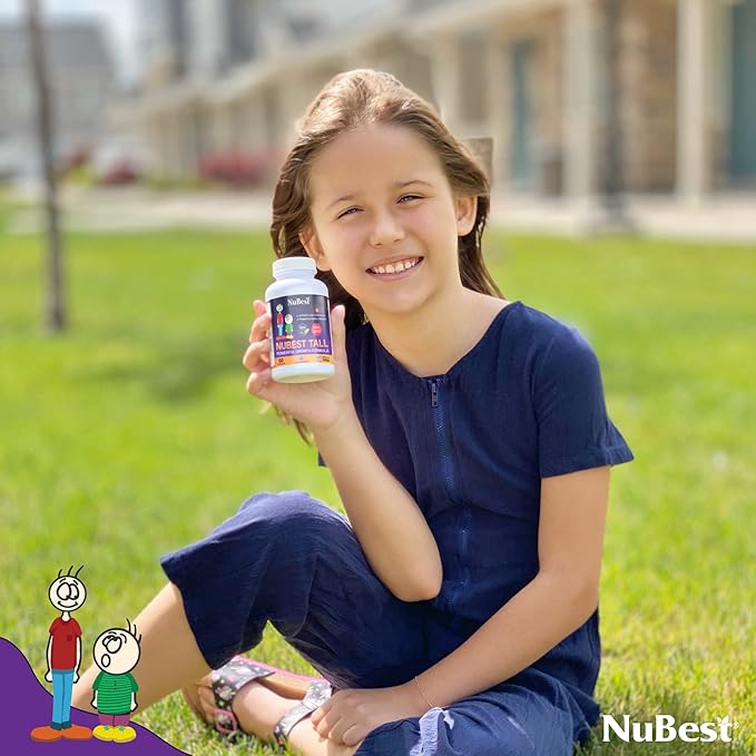 NuBest Tall | Support Bone Strength Bone Health Enhanced Immune and Whole Body Wellness with Calcium Collagen and Herbs for Ages 5+ &amp Teens | Pack 3 | 3 Months Supply