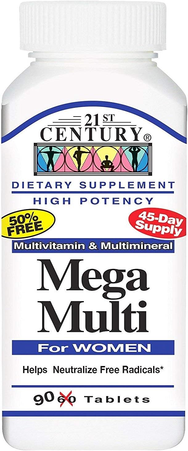 21st Century Mega Multi for Women - 90 Tablets Pack of 2