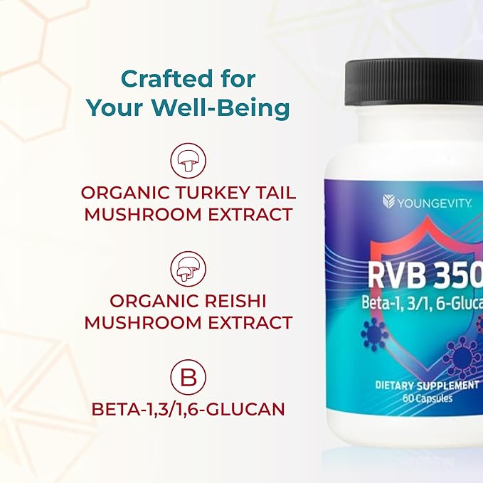 Youngevity RVB 350 (Beta 1 3/1 6-Glucan) 60 Capsules