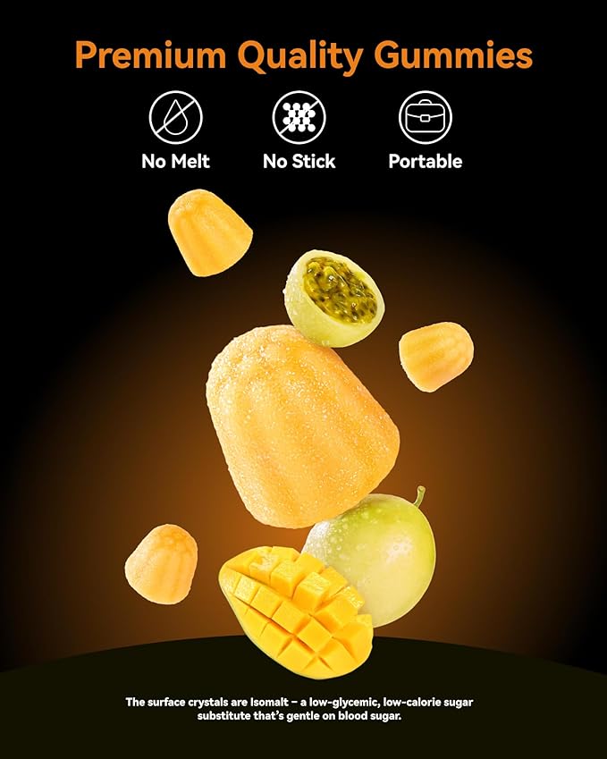 Creatine Monohydrate Gummies for Men &amp Women 5000 mg 3rd Party Tested Creatine Chews for Muscle Growth Strength &amp Energy Support Sugar Free Vegan 120 Count Mango Passionfruit