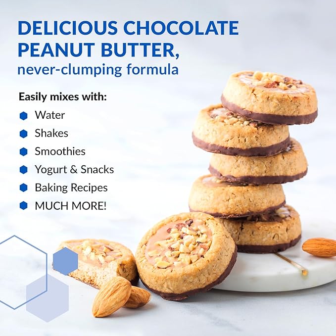 BioTrust Low Carb Protein Powder – Delicious Whey &amp Casein Blend from Grass-Fed Hormone Free Cows – Non GMO Gluten Free (Chocolate Peanut Butter)