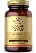 Solgar Vegan CoQ-10 120 mg - 60 Vegetable Capsules - Antioxidant Health - Non-GMO Gluten Free Dairy Free Kosher - 60 Servings