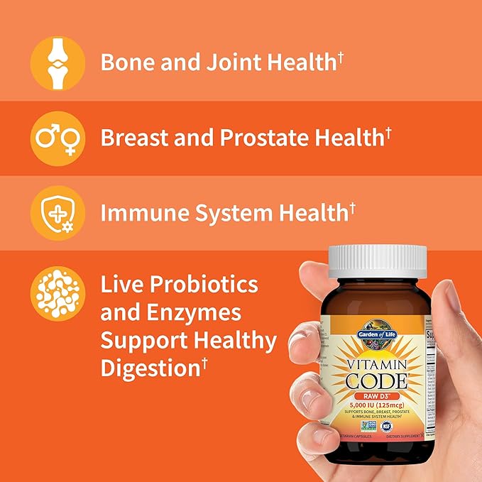 Garden of Life Organics Women's Once Daily 60ct &amp Vitamin Code Vitamin D3 5000IU 60ct