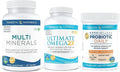 Nordic Naturals Starter Pack - Multi Minerals Ultimate Omega 2X Nordic Flora Probiotic Daily