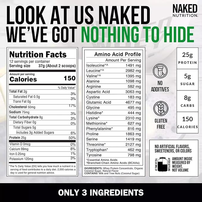NAKED Grass Fed Protein Bundle: 1LB Casein and 1LB Vanilla Whey