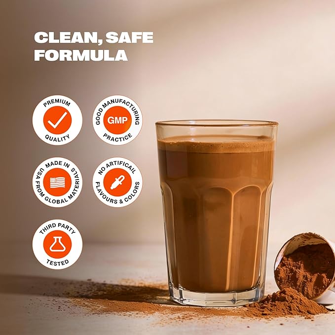 Chocolate Peanut Butter Whey Protein Powder | Scientifically-Designed Optimum Muscle Stack Gut Brain Immune | Protein BCAA Creatine L-Glutamine Probiotics Digestive Enzymes | 40.9oz