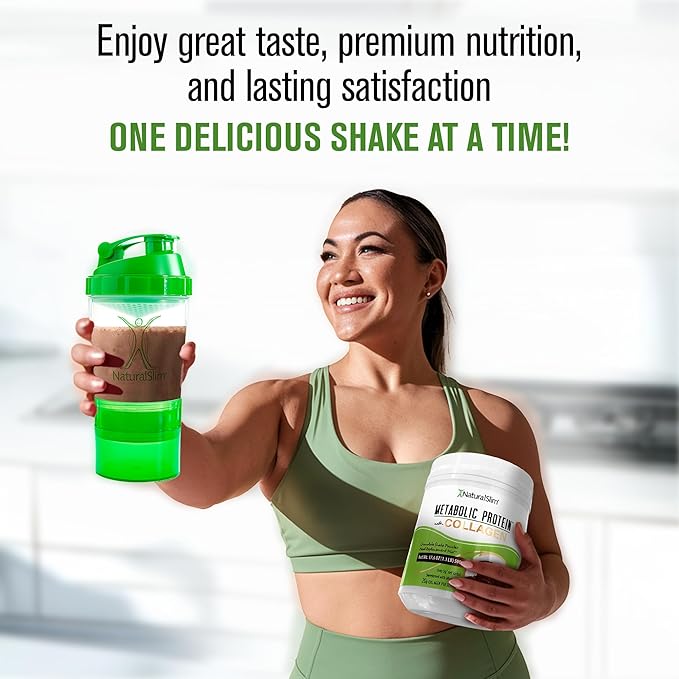 Metabolic Protein Powder with Collagen Chocolate whey protein powder shake Hydrolyzed Collagen with L-Glutamine for Digestion Skin Joints &amp Muscle Low Carb Meal Replacement 17.06 oz