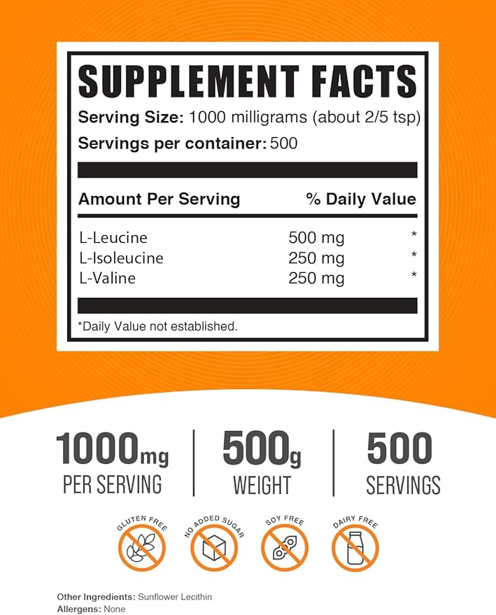 BulkSupplements Creatine 500g + BCAA 2:1:1 500g Bundle