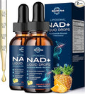 Liposomal NAD Supplement - 1200mg NAD+ Liquid Drops for Women &amp Men Nicotinamide Riboside with Resveratrol PQQ CoQ10 Quercetin for Anti-Aging Brain &amp Cellular Mitochondrial Pineapple 4 F