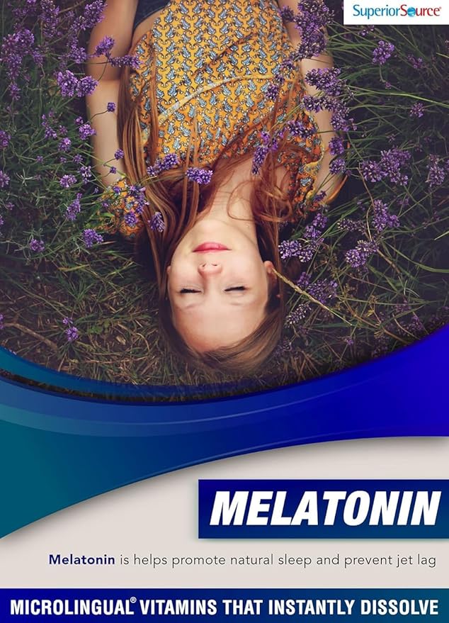 Superior Source Extra Strength Melatonin - Melatonin Supplement for Adults - Natural Sleep &amp Relaxation Support Formula - 25 mg Instant Dissolve Tablets (Pack of 2)