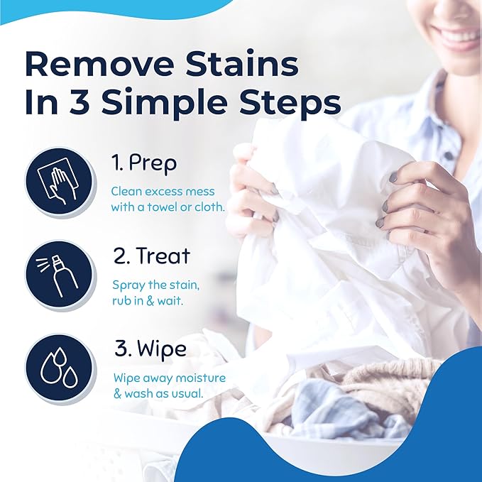 Miss Mouth's Messy Eater Stain Treater - 16oz Refill - Newborn &amp Baby Essentials - No Dry Cleaning Food Grease Coffee Off Laundry Underwear Fabric