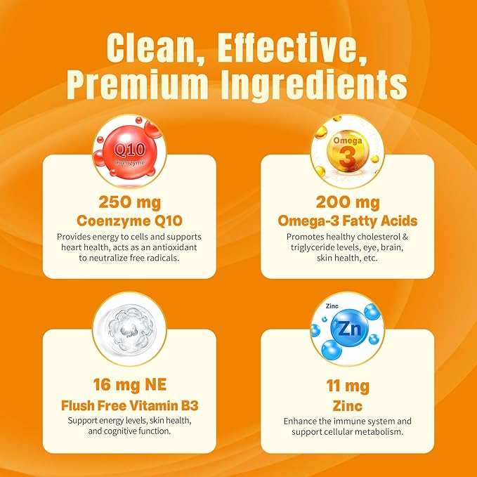 NEVISS Sugar Free Lutein Gummies 60 Count + CoQ10 Gummies 120 Count