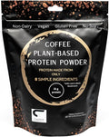 Plant-Based Protein Powder 8 Simple Ingredients Coffee &amp Lion's Mane 21 Grams Protein per Serving 11.92 Ounces