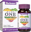 Bluebonnet Nutrition Maxi One (with Iron) Whole Food Multiple Enzymes Energy Vitality Gluten-Free Kosher Dairy-Free Vegetarian Friendly Soy-Free Non-GMO 90 Vegetable Capsule 3 Month Supply