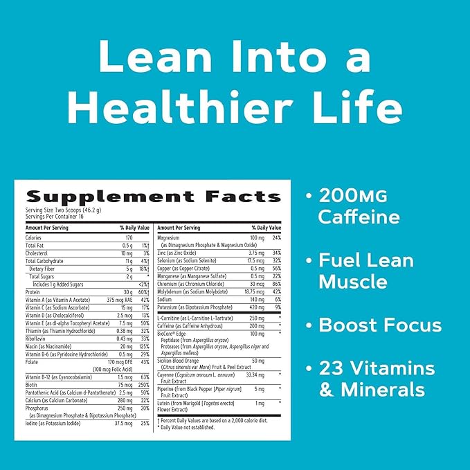 GNC Total Lean Lean Shake Burn - Vanilla Crème (16 Servings)