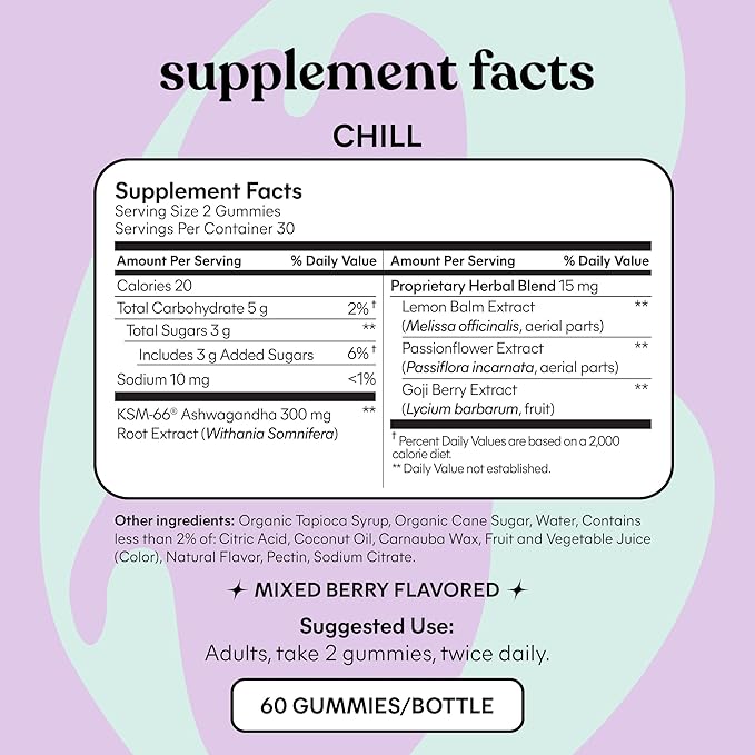 Lemme Chill &amp Sleep Bundle - Stress Relief Gummies with KSM-66 Ashwagandha &amp Deep Sleep Gummies with Melatonin and Magnesium to Fall Asleep Faster - Gluten-Free and Non-GMO (Variety Pack of 2)