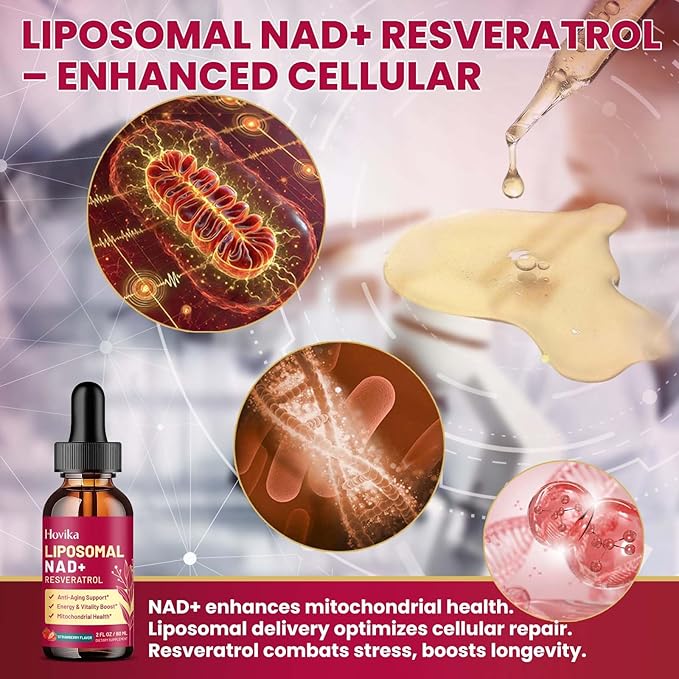Magnesium Glycinate Liquid &amp Liposomal NAD+ Supplement for Kids &amp Adults