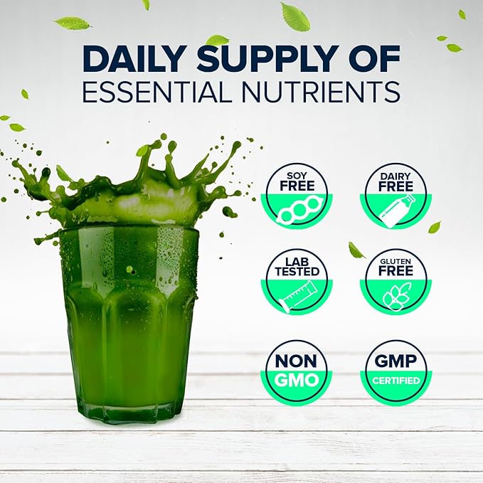 Super Greens Beet Infused Superfood Powder – Organic Green Superfoods Protein Antioxidants &amp Probiotics Supports Healthy Blood Pressure Digestion &amp Energy Boost – (Passion Fruit 30 Servin