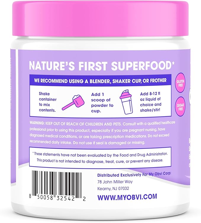 Obvi Collagen Colostrum - Collagen Colostrum Supplement for Daily Wellness - Supports a Healthy Gut Skin Rejuvenation &amp Immune Health - Gluten-Free &amp Sugar-Free - Unflavored - 2.8 oz (25 Serv