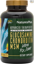 NaturesPlus Ultra Rx-Joint - 180 Tablets Pack of 2 - Supports Healthy Joint Function - with Glucosamine Chondroitin &amp MSM - Gluten Free - 120 Total Servings