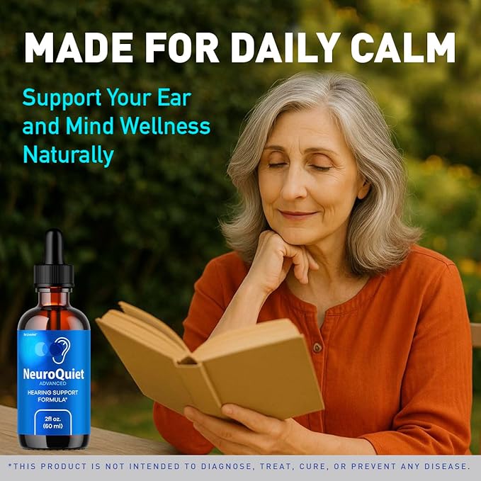(3 Pack) NeuroQuiet Drops - Official NeuroQuiet Daily Hearing Support All Natural Clean Liquid Advanced Formula for Ear Health Auditory Clarity &amp Inner Ear Balance Reviews 3 Bottles for 3 Months