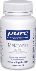 Pure Encapsulations Melatonin 20 mg - Not Intended for Sleep Support - for Immune System &amp Healthy Cells - 99.5% Purity Melatonin - Gluten Free &amp Non-GMO - 180 Capsules
