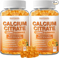 1200mg Calcium Citrate with Vitamin D3 K2 B6 &amp B12 Calcium Supplements for Women &amp Men Plus Magnesium Zinc for Bones Muscle &amp Immune Support High Absorption 120 Calcium Gummies Orang